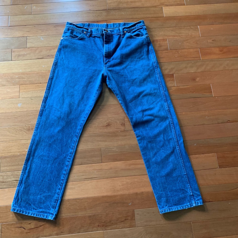 Wrangler 13MWZ Cowboy Cut Jeans Mens 40x32 Blue Western Denim